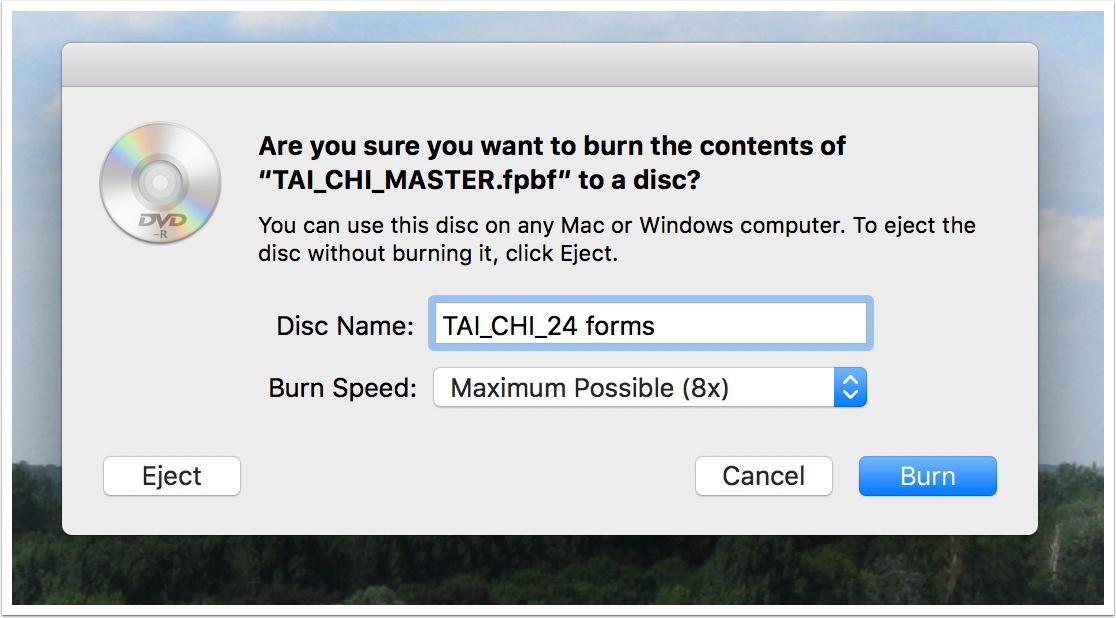 burn disc image mac for playable dvd